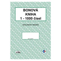 Tiskopis Bonová kniha A4 1-1000 čísel  BAL EKO  ET400
