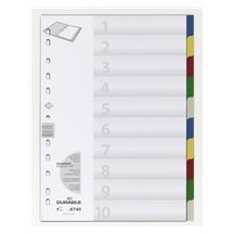 Rozřaďovač A4 2x5 listů barevný plast Durable 6740