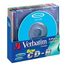 .CD medium Verbatim mini slim colours 5-pack - DOPRODEJ!!!!