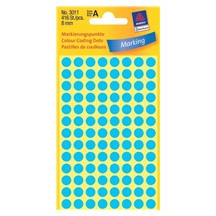 Zboží na objednávku - Etikety Avery Zweckform 3011 modré kolečko 8mm 416ks