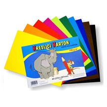 Kreslící karton barevný A4/10listů 180gr. 10 barev