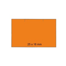 Zboží na objednávku - Cenové etikety 25x16mm 1125ks Contact rovné okraje oranžové
