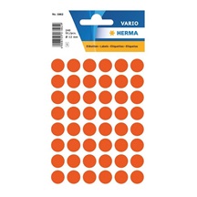 Etikety Herma červené kolečko 12mm 240ks