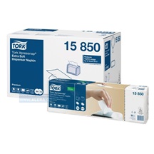 Zboží na objednávku - TORK 15850 0 Ubrousky papírové 2vrstvy bílé do zásobníku NEW  8000ks  N4