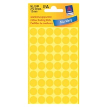 Zboží na objednávku - Etikety Avery Zweckform 3144 žluté kolečko 12mm 270ks