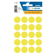 Zboží na objednávku - Etikety Herma neon žluté kolečko 19mm 100ks