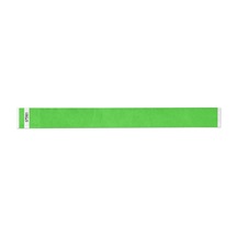 VÝPRODEJ -Náramek identifikační  1,9cm Tyvek Zelená neon 100ks