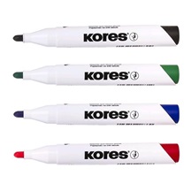 Popisovač bílá tabule Kores K-marker 3mm /4ks sada barev