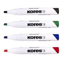 Popisovač bílá tabule Kores K-marker 3-5mm  /4ks sada barev