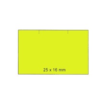 Zboží na objednávku - Cenové etikety 25x16mm 1125ks Contact rovné okraje signální žlutá