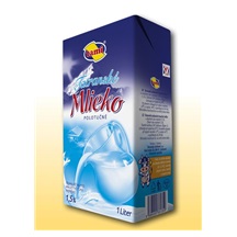 .Mléko polotučné trvanlivé 1lt TATRANSKÉ MLIEKO - TAMI 1.5% / modrý obal   ( prosíme objednávat pokud možno po 12 ks )