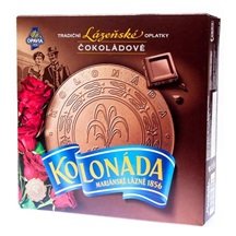 Oplatky OPAVIA Kolonáda Lázeňské kulaté 200g čokoládové