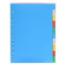 Rozřaďovač A4 2x5 listů barevný plast