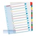 Rozřaďovač A4+ 1-12 listů papírový barevný Esselte Mylar 100209