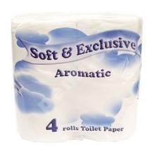 Papír WC SOFT Exclusiv 4ks, bílý, 2vrstvý, 100% celuloza
