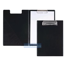 Deska psací podložka dvojitá A5 horní klip PVC černá