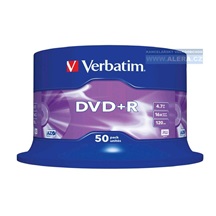 Disk DVD+R 4.7GB Verbatim DataLifePlus 16x 50pack spindle