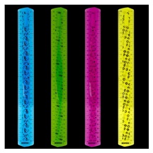 Pravítko KORES MELASTIK 30cm, ohebné pravítko, mix 4 barev (modré, růžové, zelené, žluté)
