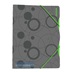Mapa odkládací 3klopá,PP,guma DUO COLORI šedá/zelená