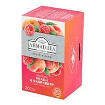 Čaj  AHMAD Peach & Raspberry Tea / ovocný malina broskev 20x1.8g